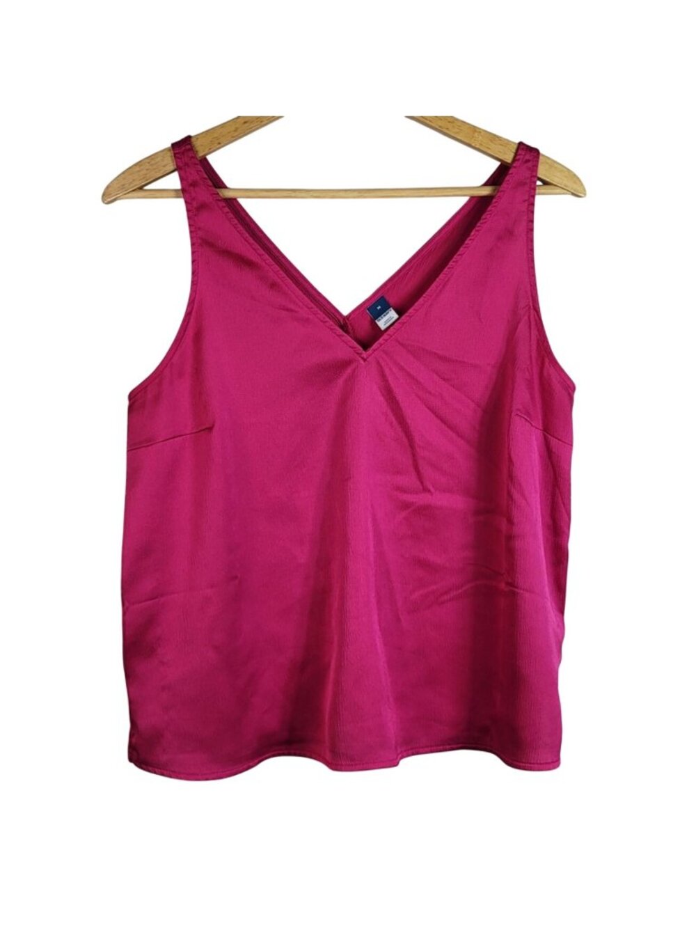 Old Navy Women Sleeveless Top Hot Pink Medium Double V Neck Pullover Pullover
